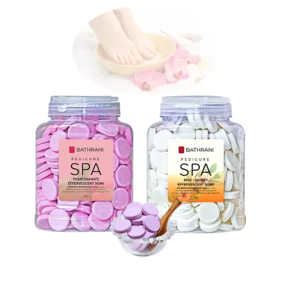 Pomegranate 1000g Effervescent Foot Bath Tablet Moisturizing Pedicure Care and Cleaning Soak
