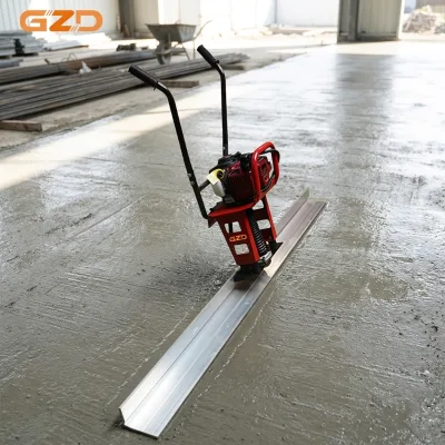 GZD Construction Gasoline Vibrating Bar Screed 1.6HP Sreed Vibrator Machine with 1000-4000mm Adjustable Aluminum Blade