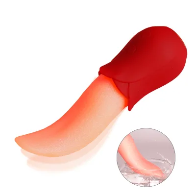 Realistic Adult Oral Sex Toy Vibrating Rose Tongue Vibrator for Women Female Vaginal Massage Sex Vibrator Vibromasseur Femme