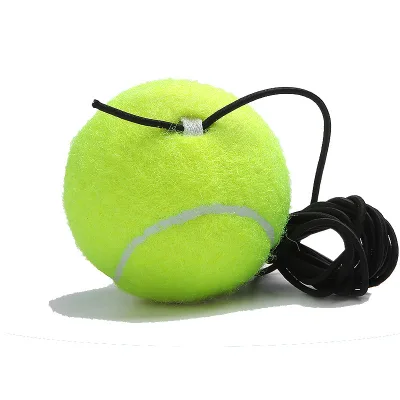 Indoor/ Outdoor Tennis Training Partner Sparring Device Aids Tool Elastic Rope Ball Practice Self-Duty Rebound Tennis Trainer