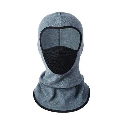 Men's Sports Protective Head Cover Balaclava Warm Face Mask Outdoor Plus Fluff Thickened Neck protection Head Cover