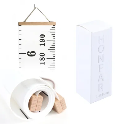 Personalized Ruler Growth Char Ruler Wooden Height Chart for Kid Room Measuring Decoration Birthday Gift