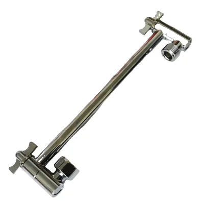 Adjustable Brass Shower Head Extension Arm with High Polished Chrome Finishing Straight