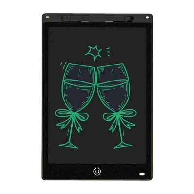 12 Inch LCD Writing Tablet Kids Children's Black Doodle Board LED Light Handwriting Pad Educational Toy Magic Writing Pad