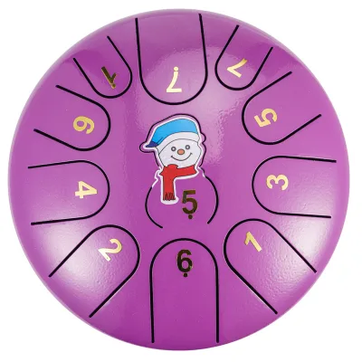 Christmas 6-inch 11 Tone Snowman Ethereal Drum Steel Tongue Drum