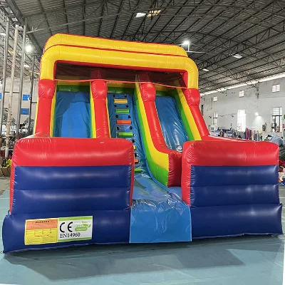 Kids Outdoor Inflatable Structure Game Water Slide Double Inflatable Commercial