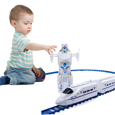 Boys Toy Electric Track Car Toys Transformation Train Toy Children