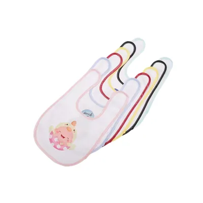 Sublimation Baby Bib White Waterproof Peach Skin Velvet Blank DIY Creative Bib Souvenir