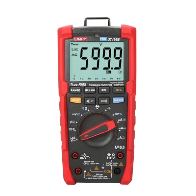 UNI-T UT195E Industrial Digital Multimeter IP65 2m Drop Proof True RMS 6000 Counts AC DC Voltage Current LOZ ACV Resistance Test