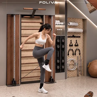 Private Gym Luxury Wooden Gym Equipment Factory Direct OEM Custom Multifunctional Full Body Fitness Training Equipment Set