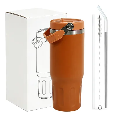 Stainless Steel Lightweight Car Coffee Mug With Compact Size for Small Car Cup Holders