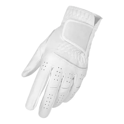 Wholesale Men's Breathable Golf Gloves Custom Logo Design Non-Slip Silicone Dots Microfiber Cabretta Hand Grips Golf Gloves