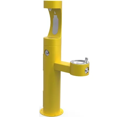 Water Fountain Multi-color Metal Iron Park Column Central One Drinking Table Outdoor Safe Edible Steel Drinking Fountains