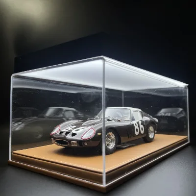 NEW!! 1/18 Acrylic Dust Cover Display Box for Automobile Model Autoart CMC BBR Model Collection With Light