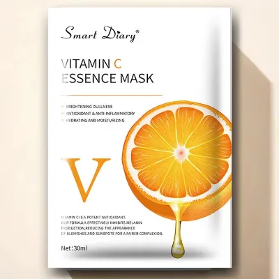 Organic Brightening Hydrating Moisturizing Collagen Vitamin C Herbal Vegan Face Use Mask
