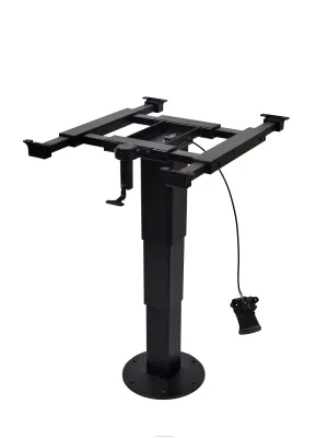 RV Lifting Table Leg Adjustable Height Pneumatic Four-way Translation Steel Aluminum Alloy Black Lightweight for RV Motorhomes