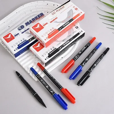 Professional Dual Tip Markers Quick Drying Waterproof  Based Ink Dual Tips Marker Pen with Non-toxic Ink Good Price Pen Marker
