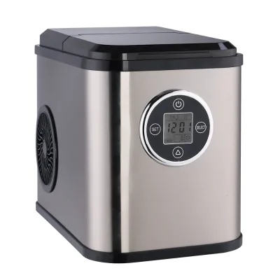 Outdoor Automatic 12V Electric Ice Maker Stainless Steel LED Portable Ice Cube Maker Machine for RV Boat