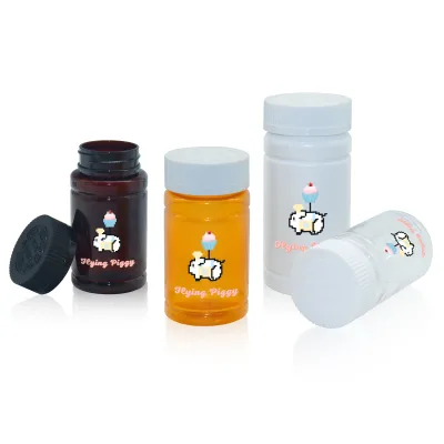 Factory Price Smell Proof PET Pill Jar Black Child Resistant Medicine Plastic Bottle