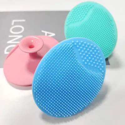 Soft Silicone Product Massage Baby Bath Shower Brush Body Scrubber Bath Hair Brush Bathing Tool with Cradle Cap