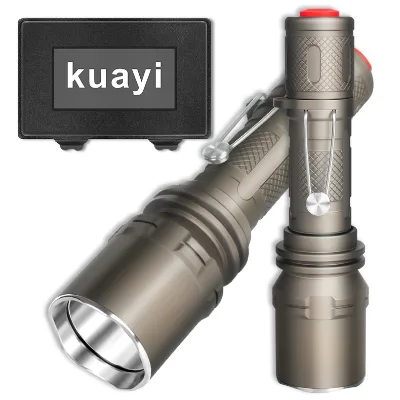 Pottable Super Bright High Lumen Power Lanterna Clip Self Defense Rechargeable Led Torch Light Tactical Flashlight