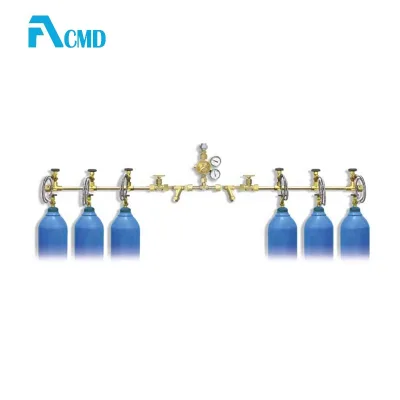 Manual Dual Lines Medical Oxygen Manifold System for Maximum Leak Prevention