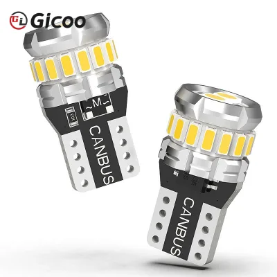 T10 LED Bulbs Super Bright W5W WY5W 3014 SMD 1000Lm Canbus Car Parking Lights Auto Dome Lamp White Red Yellow