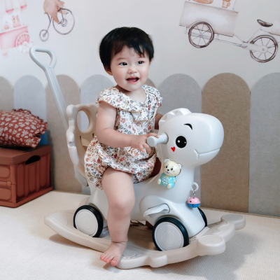 Small Dinosaur Rocking Horse: Three Ways to Play  Cute, Versatile, and Perfect for Home or Outdoor Fun the Gift for Kids