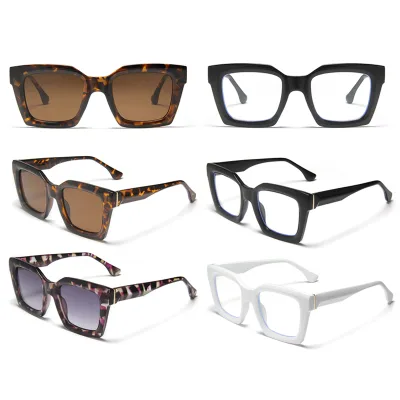 Bold Square Sunglasses/Blue Light Glasses Multi Pattern (Tortoiseshell/Solid) Chinese Wholesale Eyewear Suppliers Factory