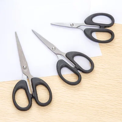 Mini Craft Household Paper Cutting Plastic Handle Student Stationery Stainless Steel Office Scissors