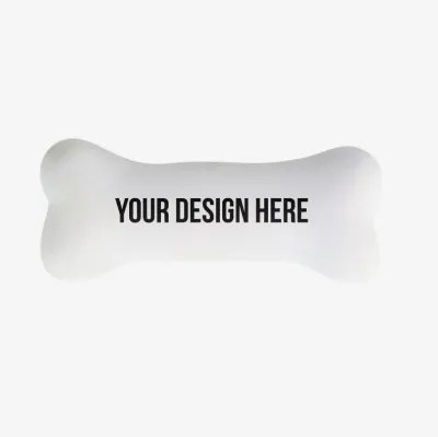 Custom Printed Bone Shape PU Foam Stress Relief Ball Squeeze Toy Gift With Logo for Office Desk Giveaway
