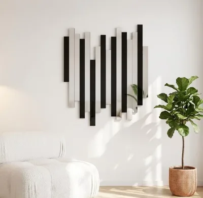 Decorative Mirror Factory Piano Shape Art Frameless Mirror for Living Room Spell Salon Irregular Mirror Decor Home Wall Mirror