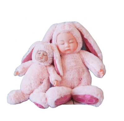 Funny Kids Sleeping Toys Design Cartoon Simulation Stuffed Plush Baby Doll Toy for Baby Kids