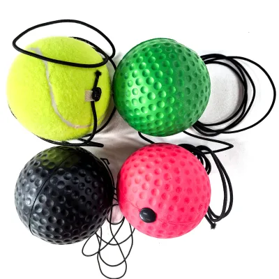 FSPG  Adjustable Leather Reflex Speed Training Ball Boxing Speed Ball Head Band for Reaction Training