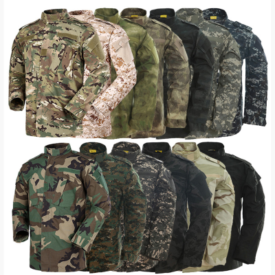 Wholesale Hot Sale Breathable Button Pocket Design Chinese Camouflage Uniforms