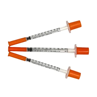 Popular 0.3ml 0.5ml 1ml 3ml Disposable Plastic Syringe with Needle