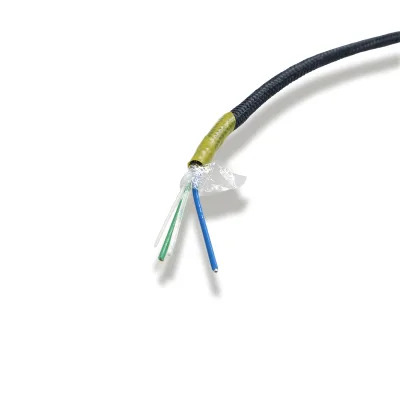 OD 2.8mm  Hybrid Drone Tether with Power Wire and Optic Fiber  2X22AWG+1SMF UAV Cable