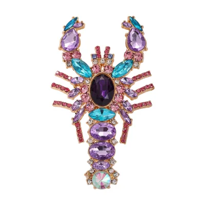 Fashion High-end Elegant Rhinestone Scorpion Brooch, European-style Personalized Animal Brooch Pin