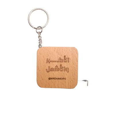 Eco Friendly Cheap 6 Foot 2 Meter Beech Wood Measure Tape with Custom logo