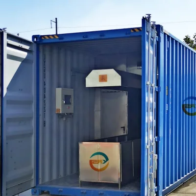 New Container Human Cremation Equipment Natural Gas Fired Crematories 100% Ash Returning 2025