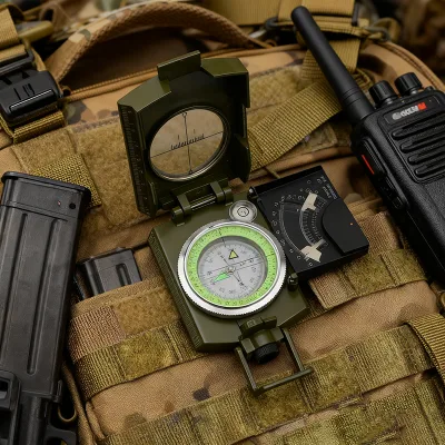 Good Quality Metal Flip Compass Outdoor Compass Pocket Mental Magnetic Compass