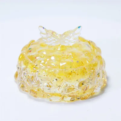 Wholesale Natural Crystal Resin Gemstone Chips Candy Bowl Sugar Box Healing Wedding Chips for Guests