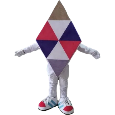 Custom Character Fur Plush Diamond Mascot Costume for Advertising
