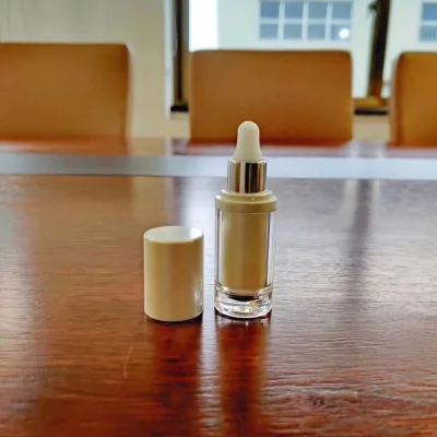 Cosmetic Dropper Bottle With Acrylic Outer and PET Inner for Essence Packaging 5ml