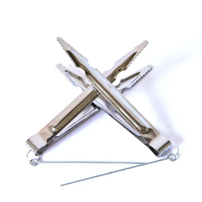 Arabic Hookah Accessories Hot Selling Carbon Clip Metal Charcoal Clip Hookah Shisha Tweezers
