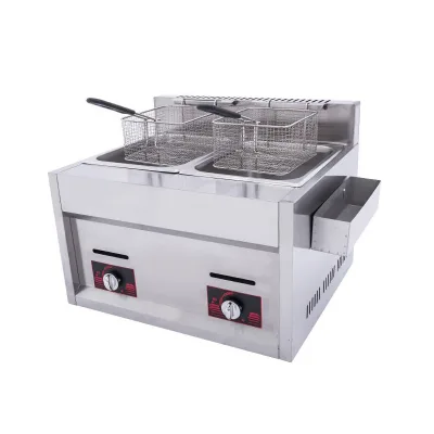 Commercial 6L + 6L Deep Fryer Henny Penny Freidoras Se China Freidora Comercial Horno Freidora A Gas De Mesa