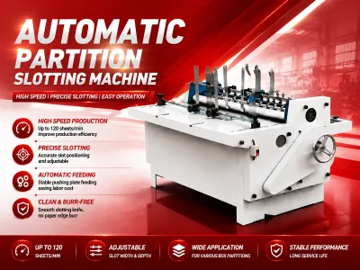 Automatic Partition Slotting Machine High Speed Corrugated Cardboard Divider Making Machine