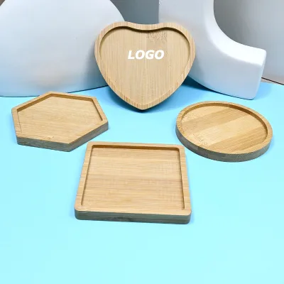 DIY Bamboo Coaster Blanks For Mosaic Crafts, Painting, And Creative Gift Projects