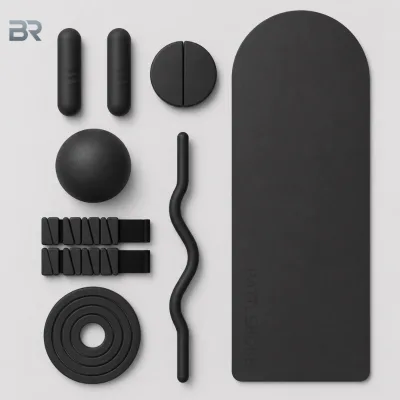 Wholesale Pilates Home Gym Set with Suede Yoga Mat Foam Roller EVA Block and Resistance Band Accessories