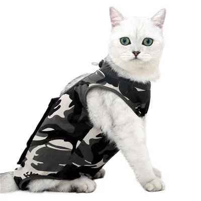 Wholesale Stock Show Recovery Suit for Cats Breathable E-Collar Alternative for Cats and Dogs After Surgery Wear